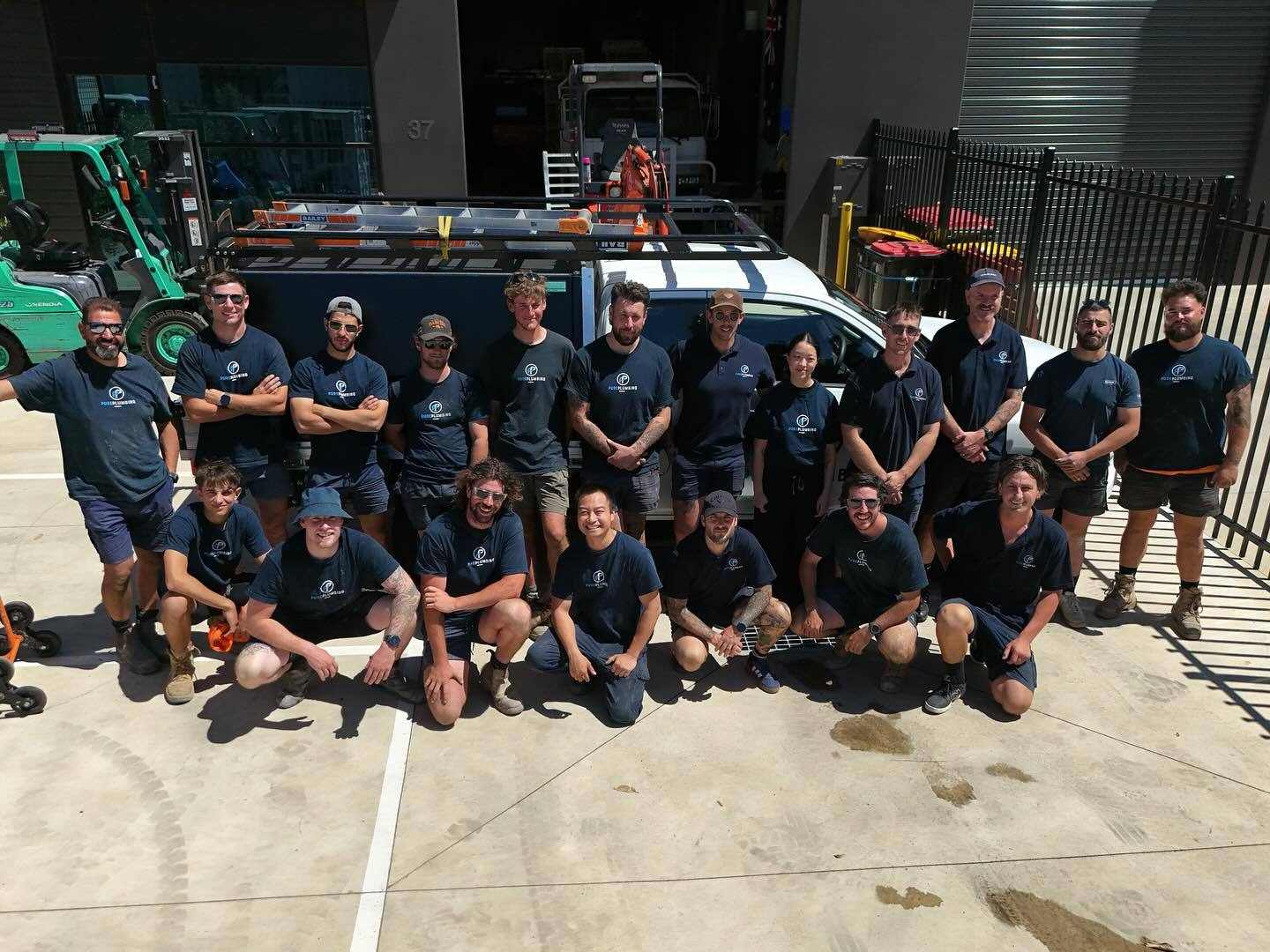The Pure Plumbing crew on site